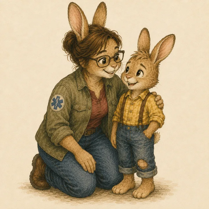 Relationship portrait of Kayla Rabbit + Brandon Rabbit