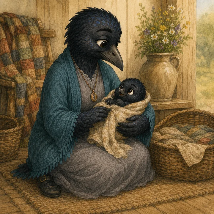 Relationship portrait of Skylin Crow + Bentley Baby Crow